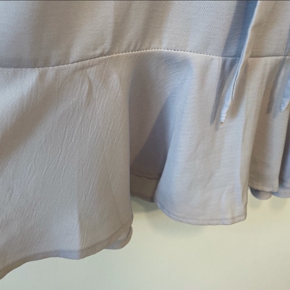 Saints & Secrets Baby Blue Flutter Dress NWT - Picture 6 of 15